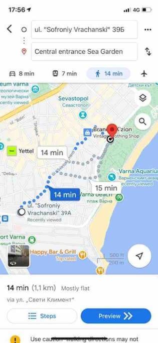 New Luxury Furnished Apartment - Beach, Varna Center & Fast Wi-Fi Exteriör bild